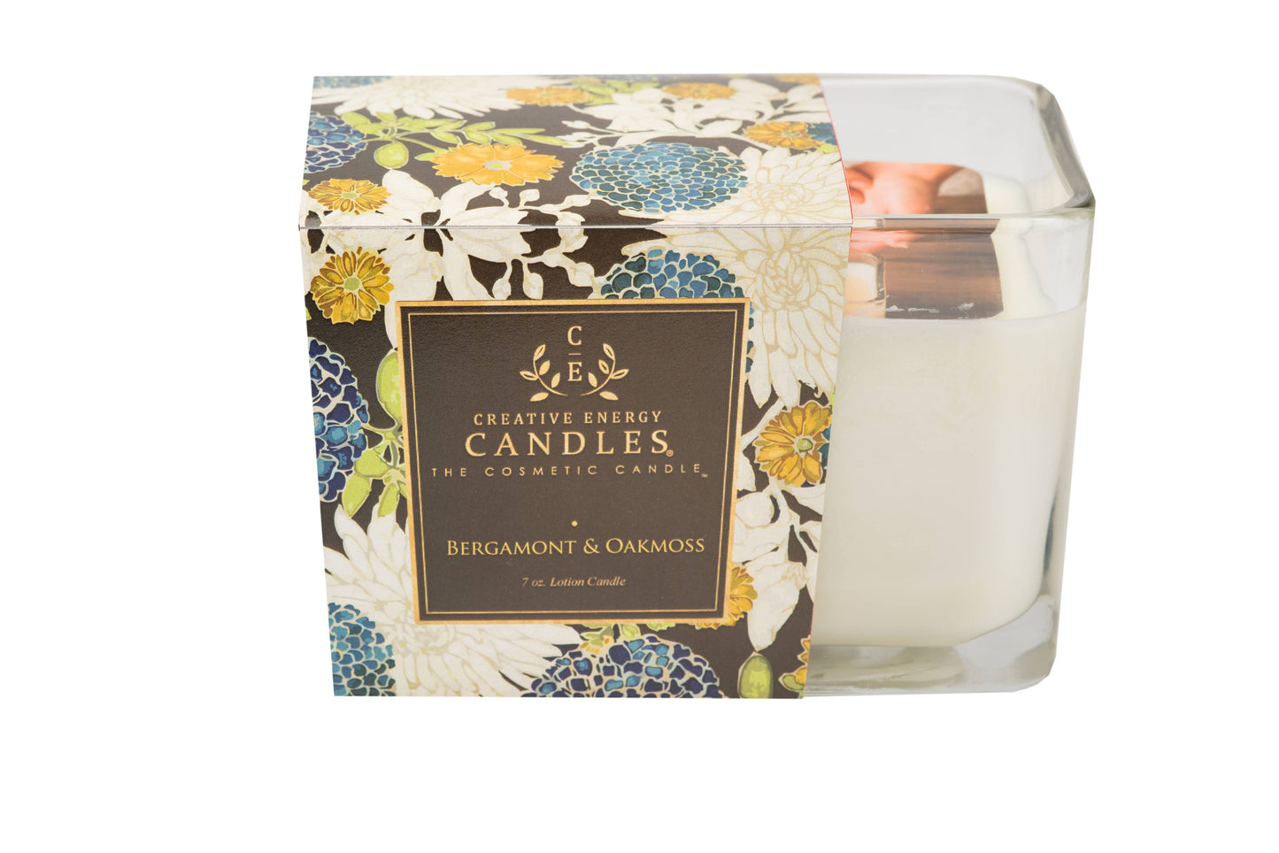 Creative Energy Candles - Bergamot &  Oakmoss: 2-in-1 Soy Lotion Candle
