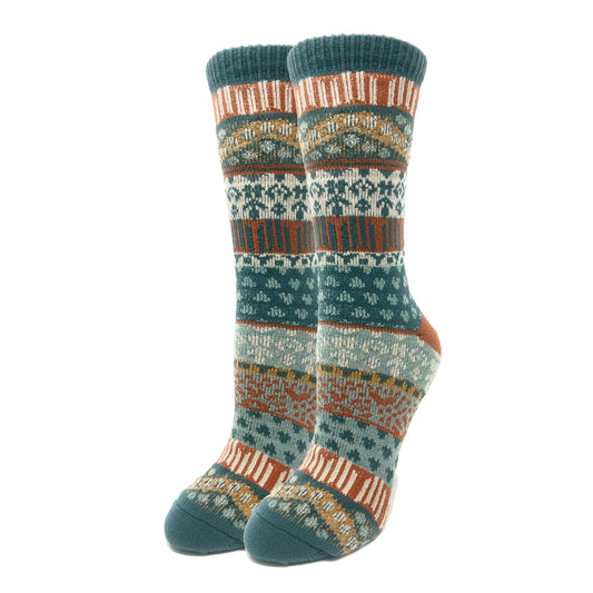 Oooh Yeah/Sock It Up/Oooh Geez Slippers - Ellie | Women's Pattern Fuzzy Warm Crew Socks
