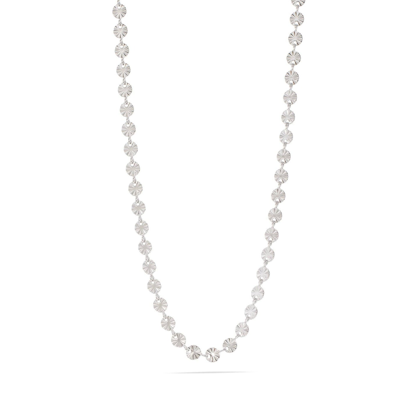 18K Gold PVD Stainless Steel Sunburst Chain Necklace