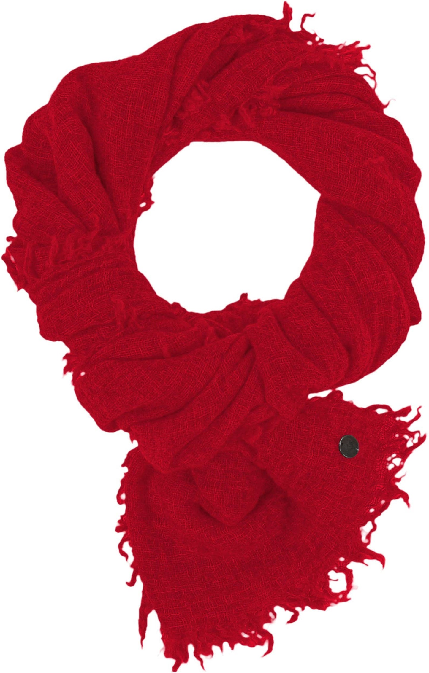 FRAAS - The Scarf Company - Lightweight Wool Solid Fringe Wrap