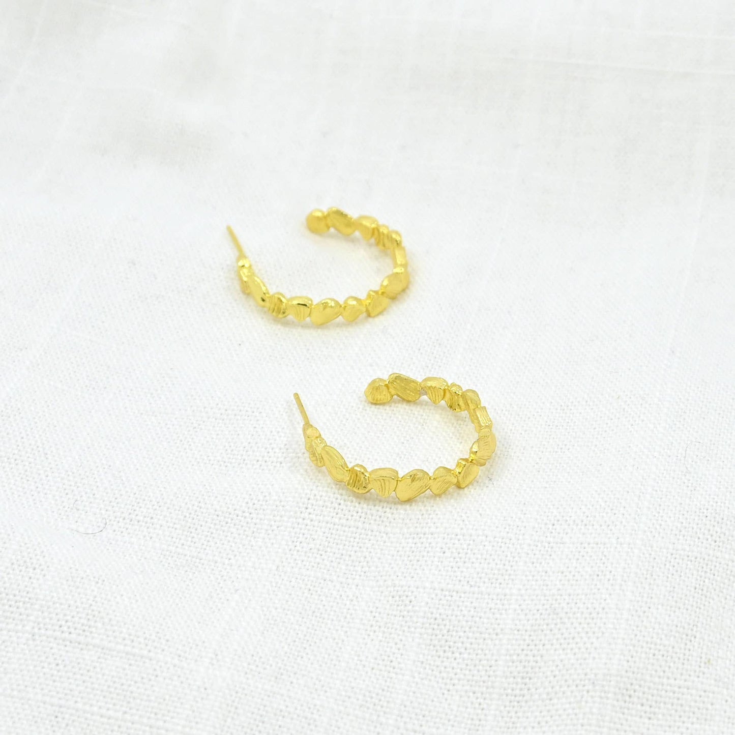 Schmuckoo Berlin - Nugget Hoop Earrings Gold