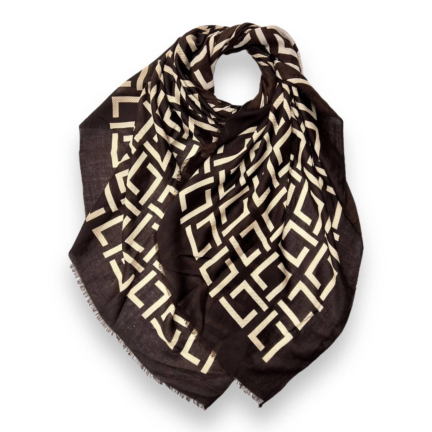 London Scarves - Geometric printed scarf