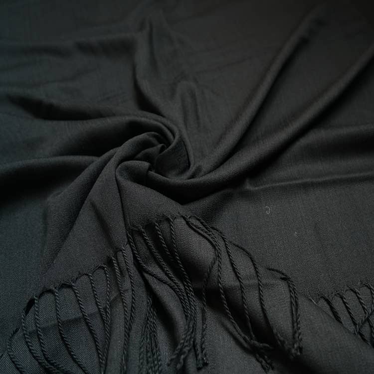 Cotton Blend Tassel Pashmina