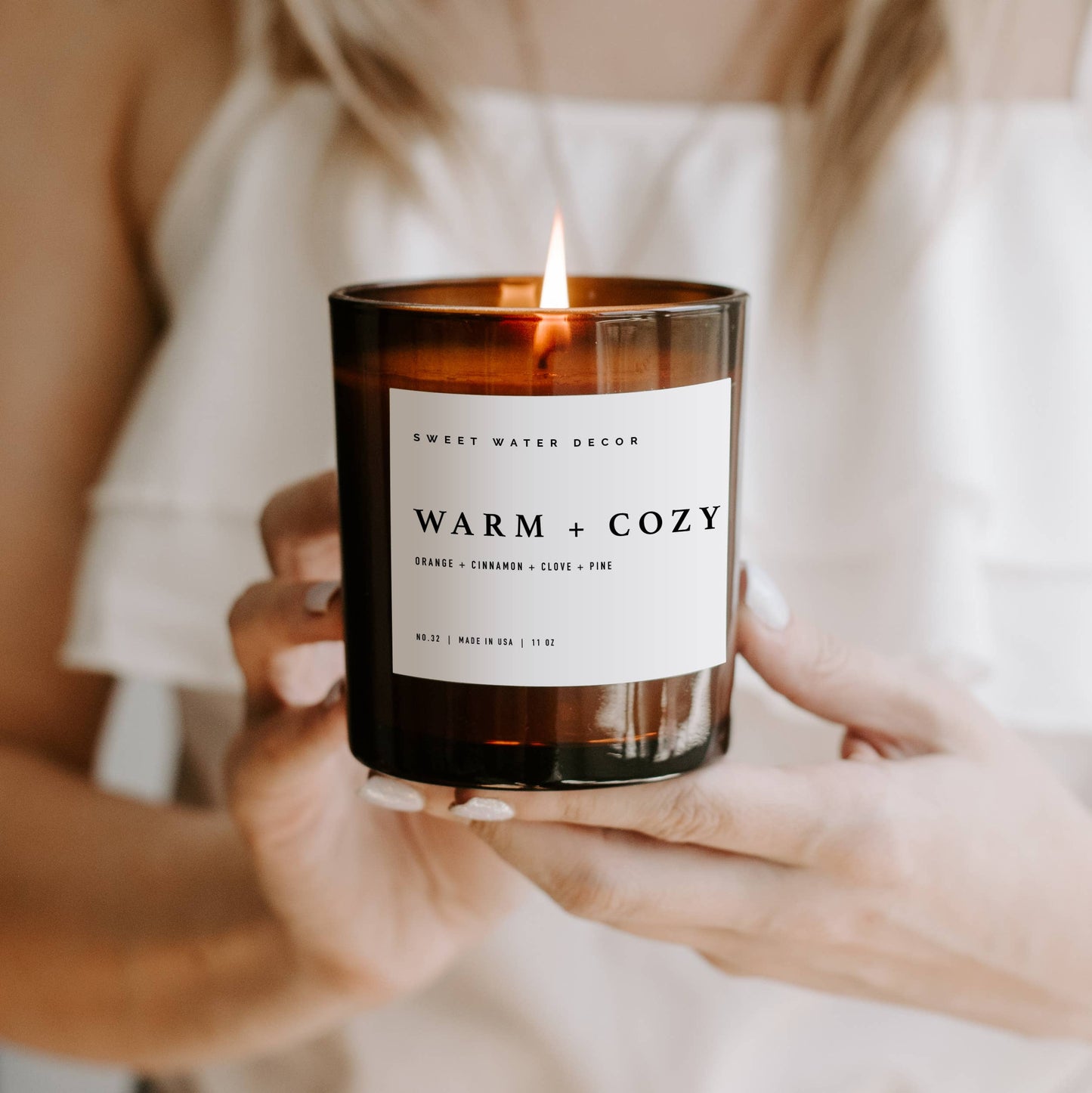 Sweet Water Decor - Warm and Cozy 11 oz Soy Candle - Christmas Home Decor, Gifts