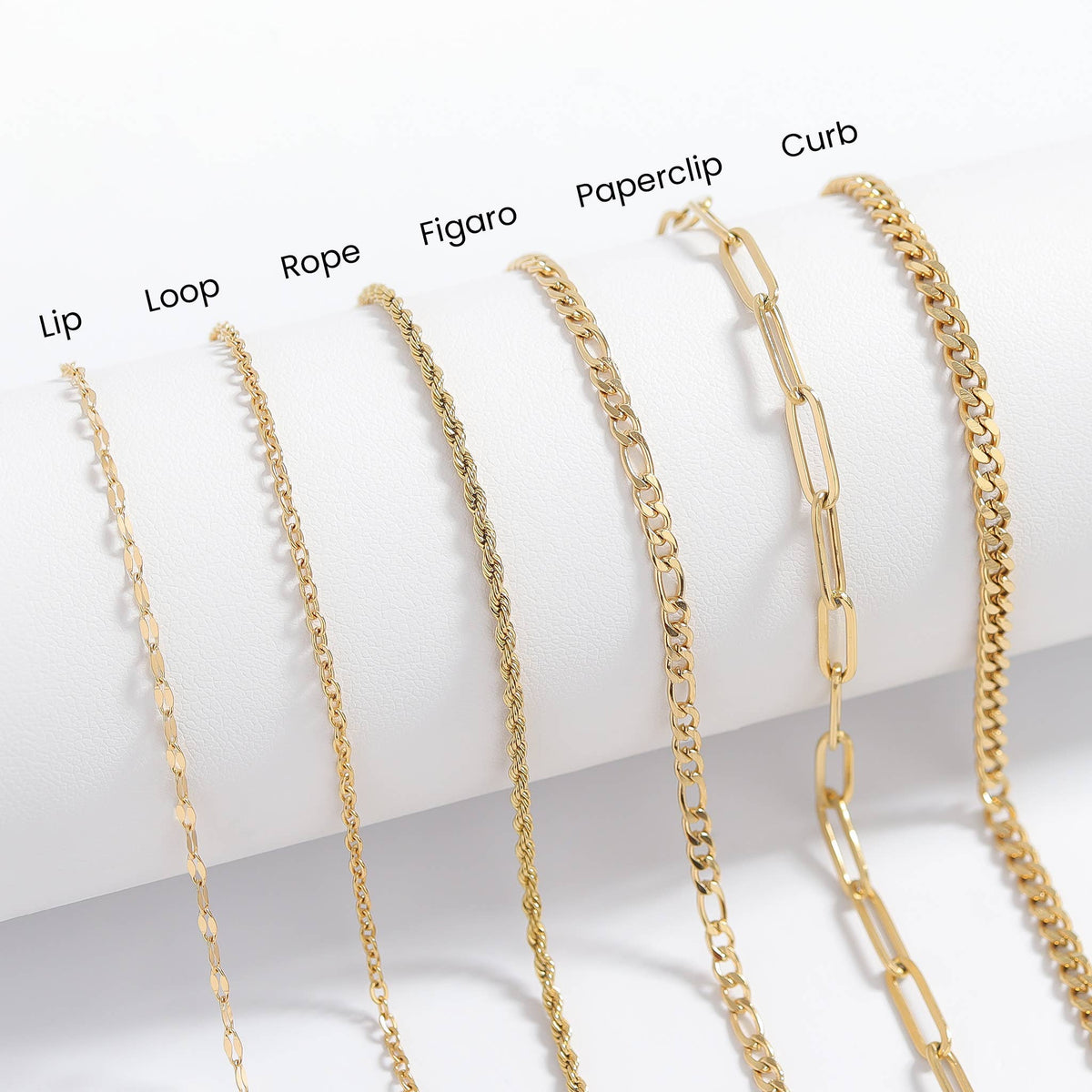 Gold Rope Chain Necklace - WJW