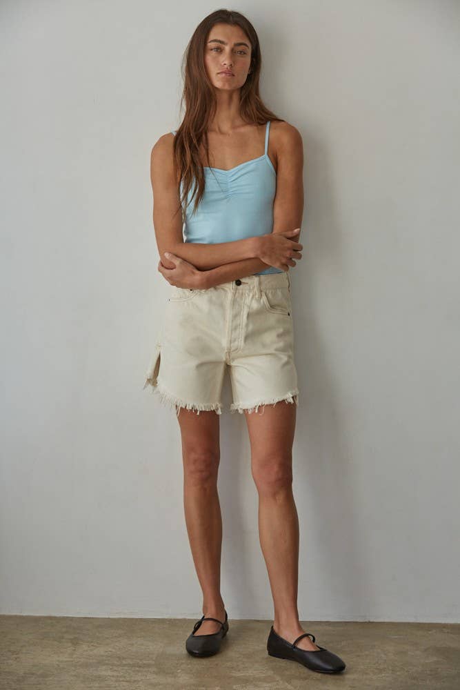 By Together - L8502 | Knit Cotton Spandex Jersey V-Neck Cami Top