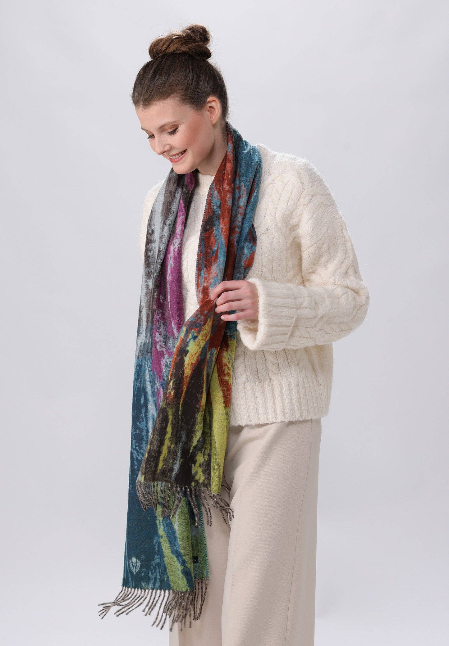 FRAAS - The Scarf Company - Rainbow Brushes Cashmink® Scarf