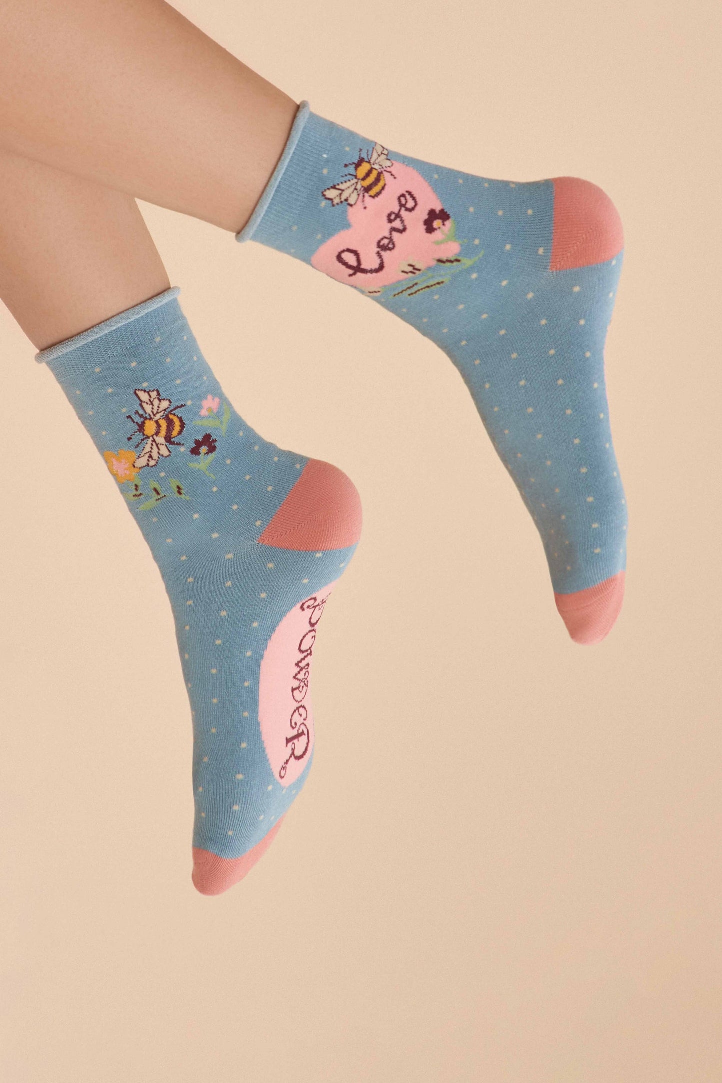 Powder Design inc - Love Bumblebee Ankle Socks