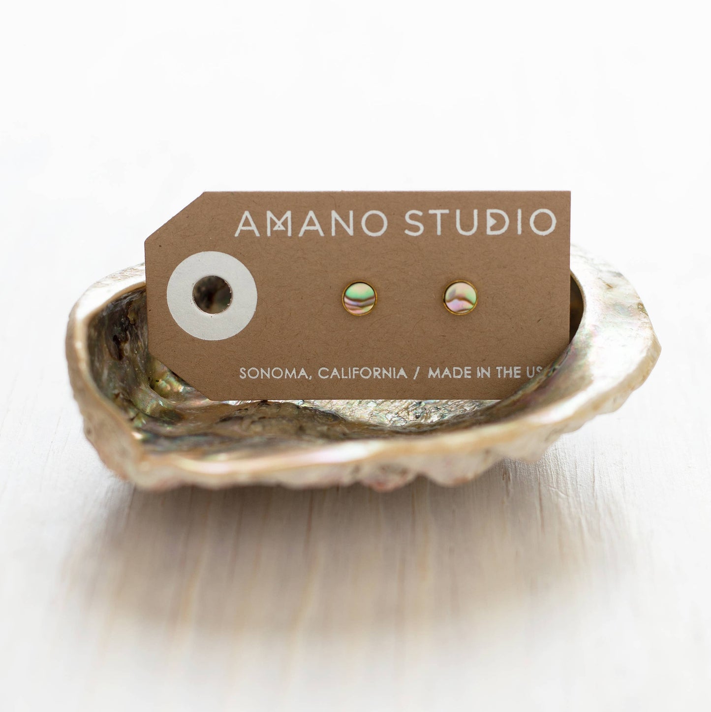 Amano Studio - 5mm Abalone Stud Earrings