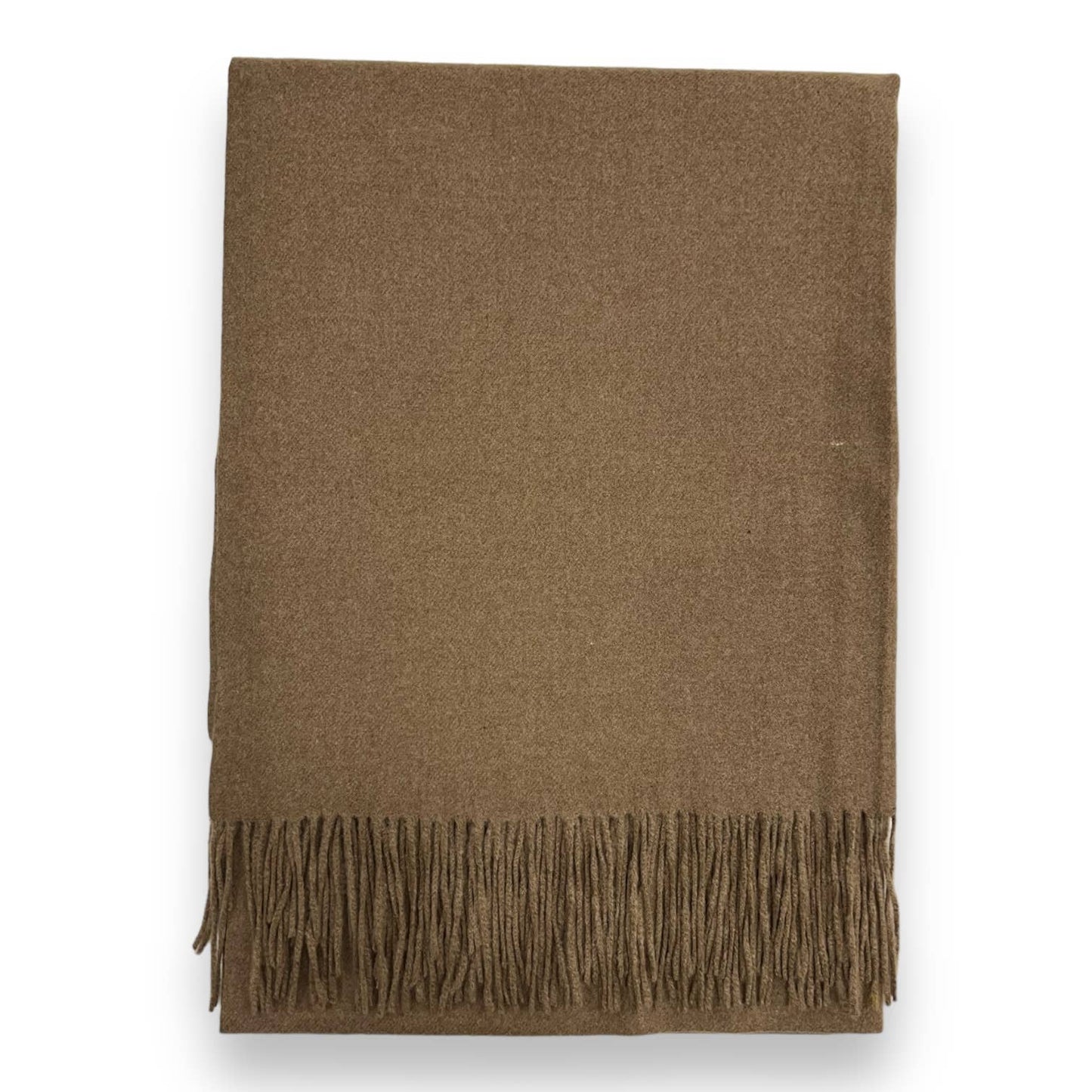 London Scarves - Classic Plain Cashmere Blend with Tassels