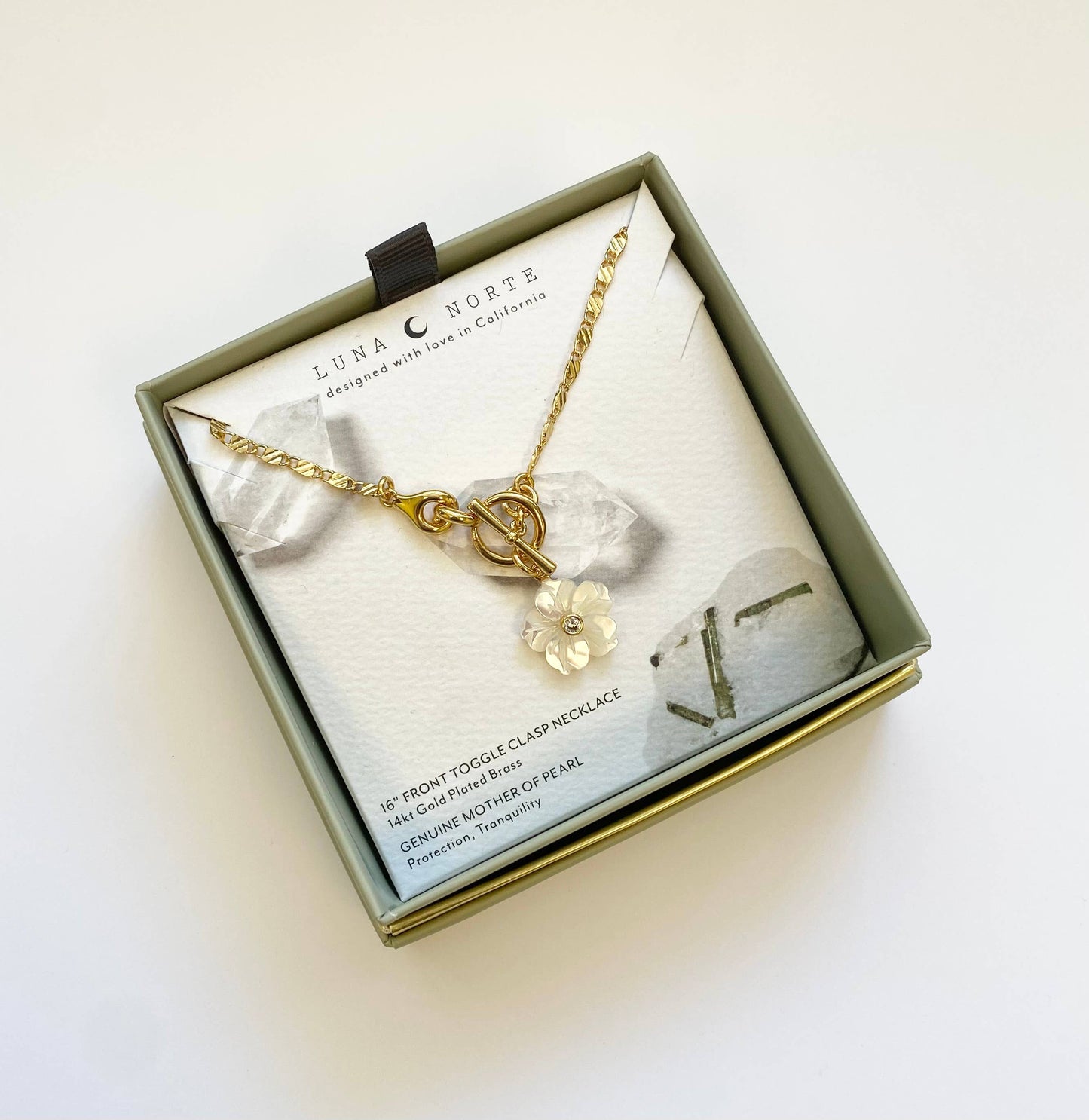 Luna Norte - Tulum Flora Toggle Necklace