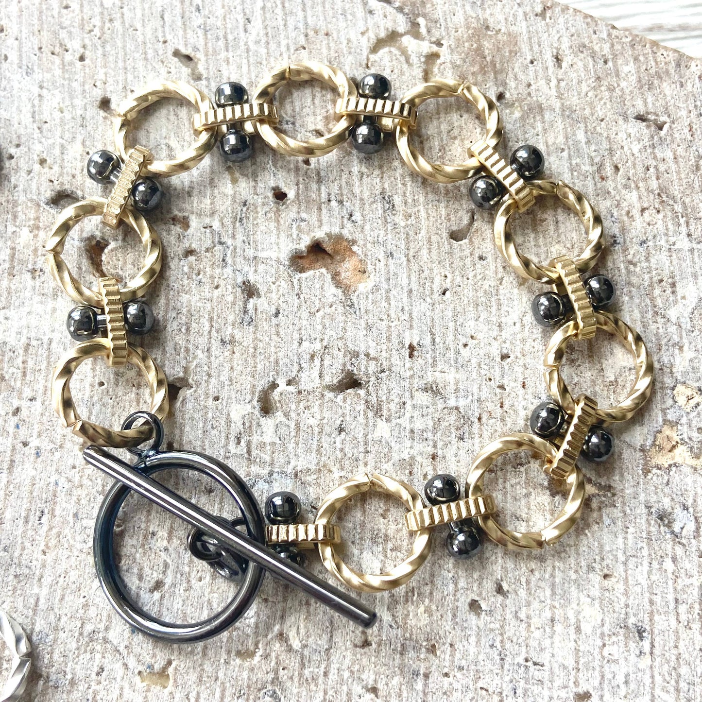 Matte Gold, Silver Bracelets