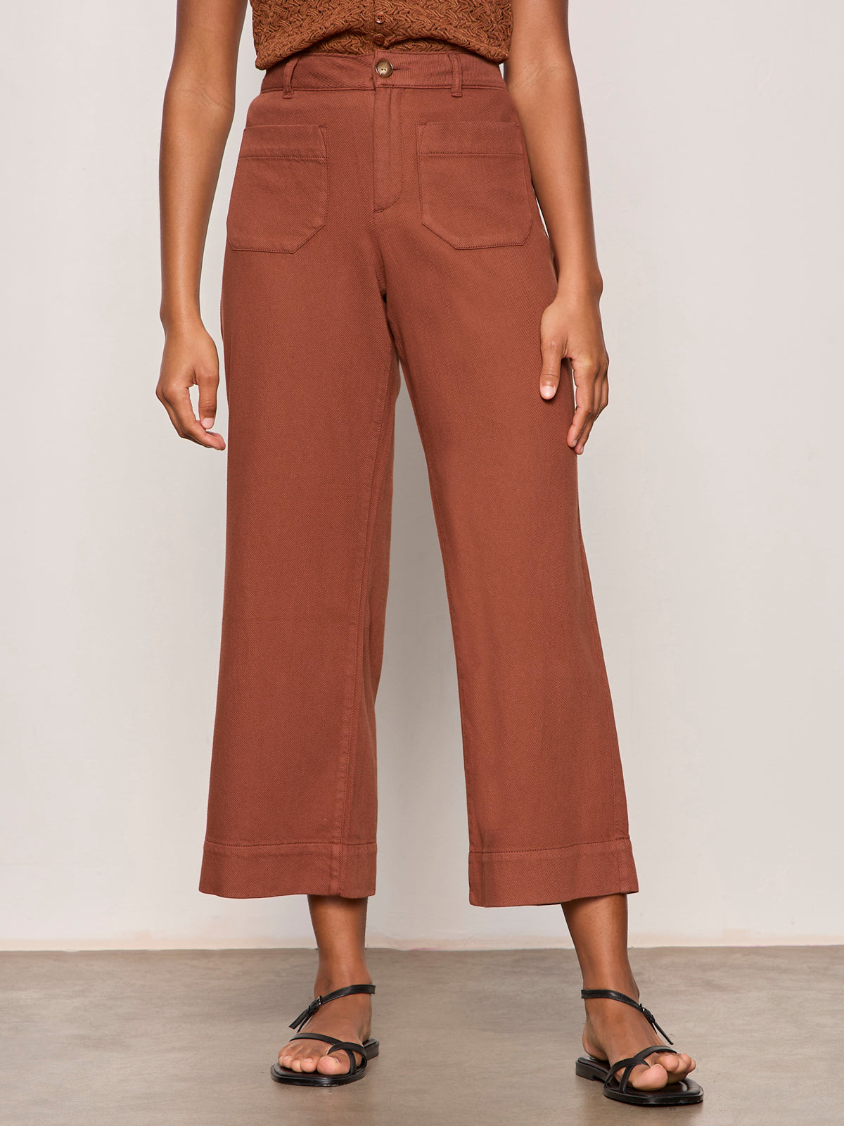 SOFT MARINE WIDE LEG CROP