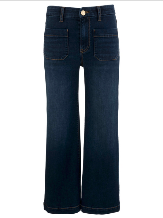 MEG HIGH WAIST WIDE LEG W/ SQUARE POCKET - KFTK