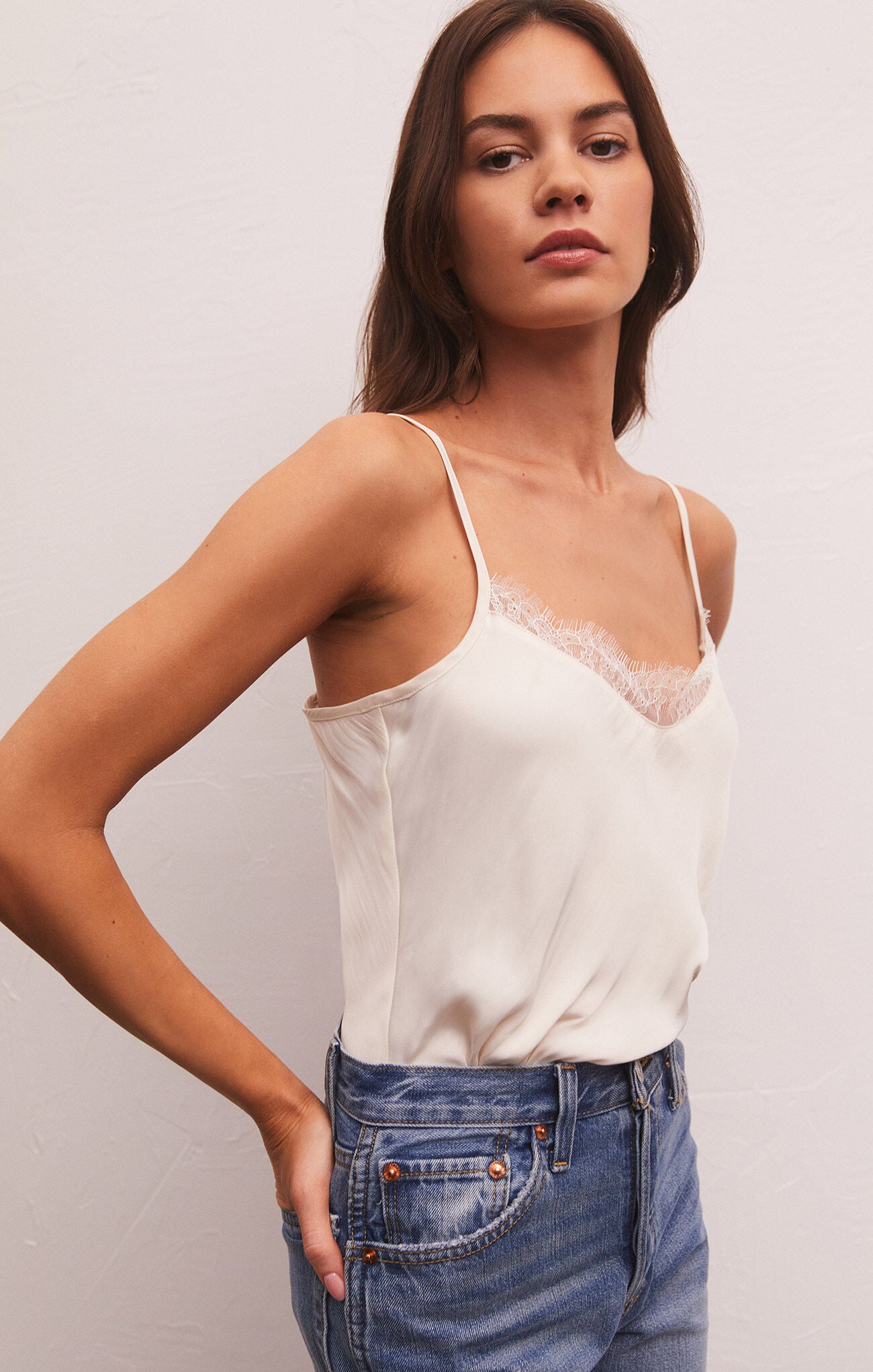 Perla Lace Trim Cami