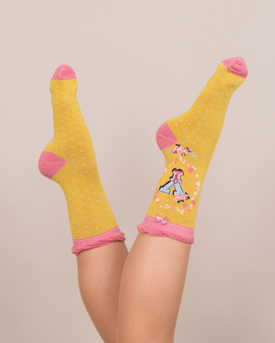 A-Z Ankle Socks