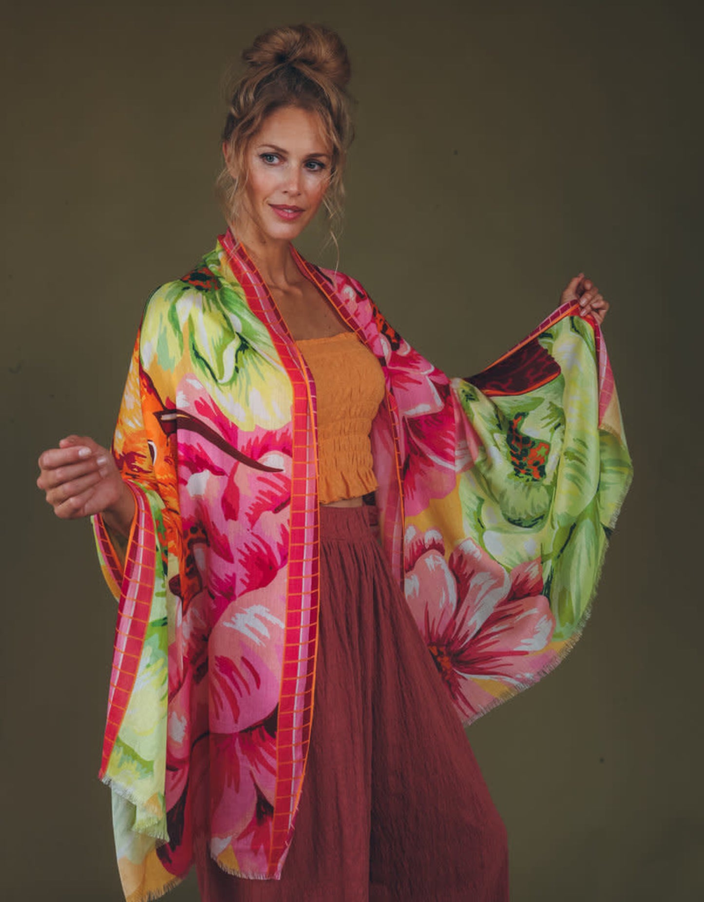 Bird of Paradise Luxury Modal Print Scarf