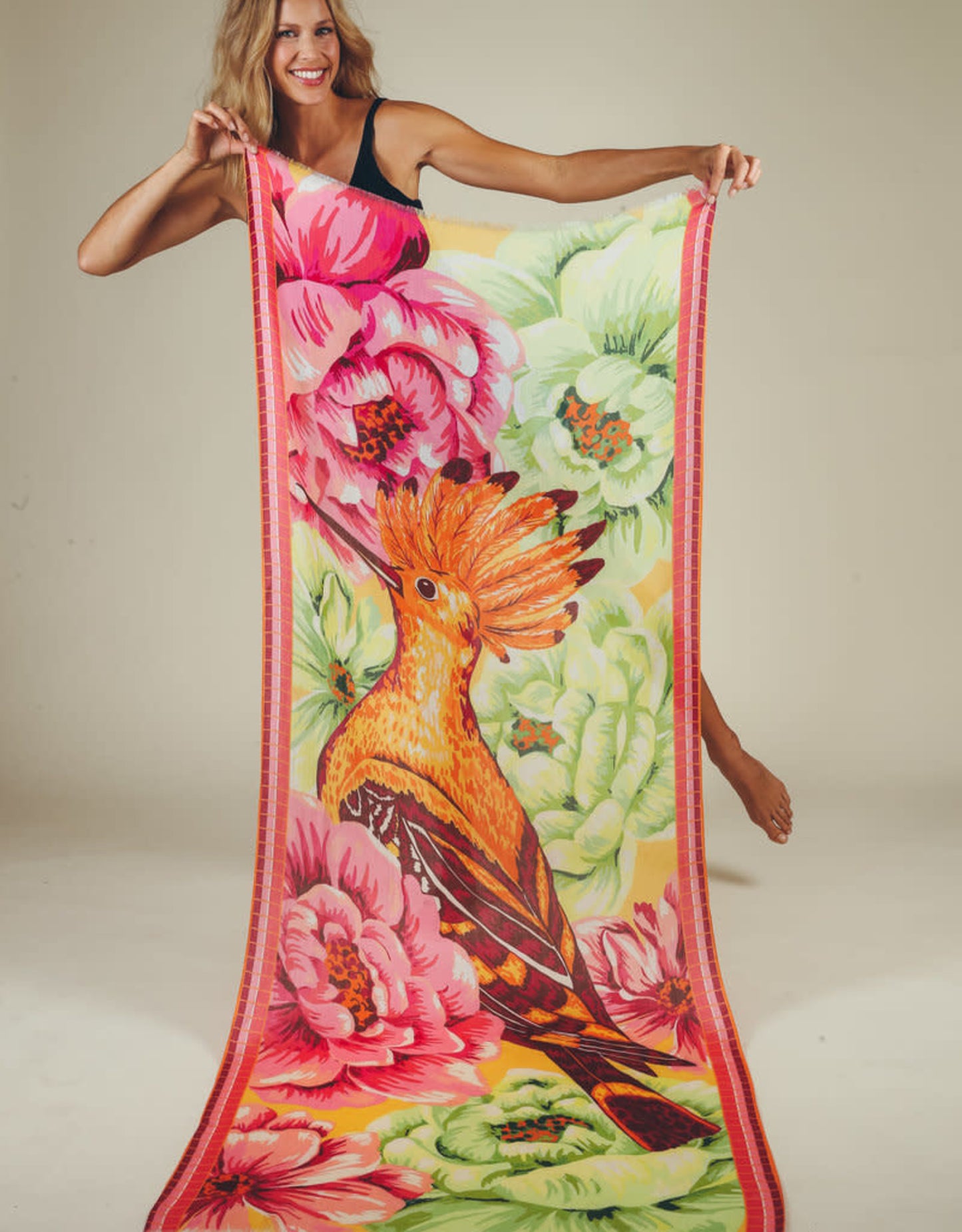 Bird of Paradise Luxury Modal Print Scarf