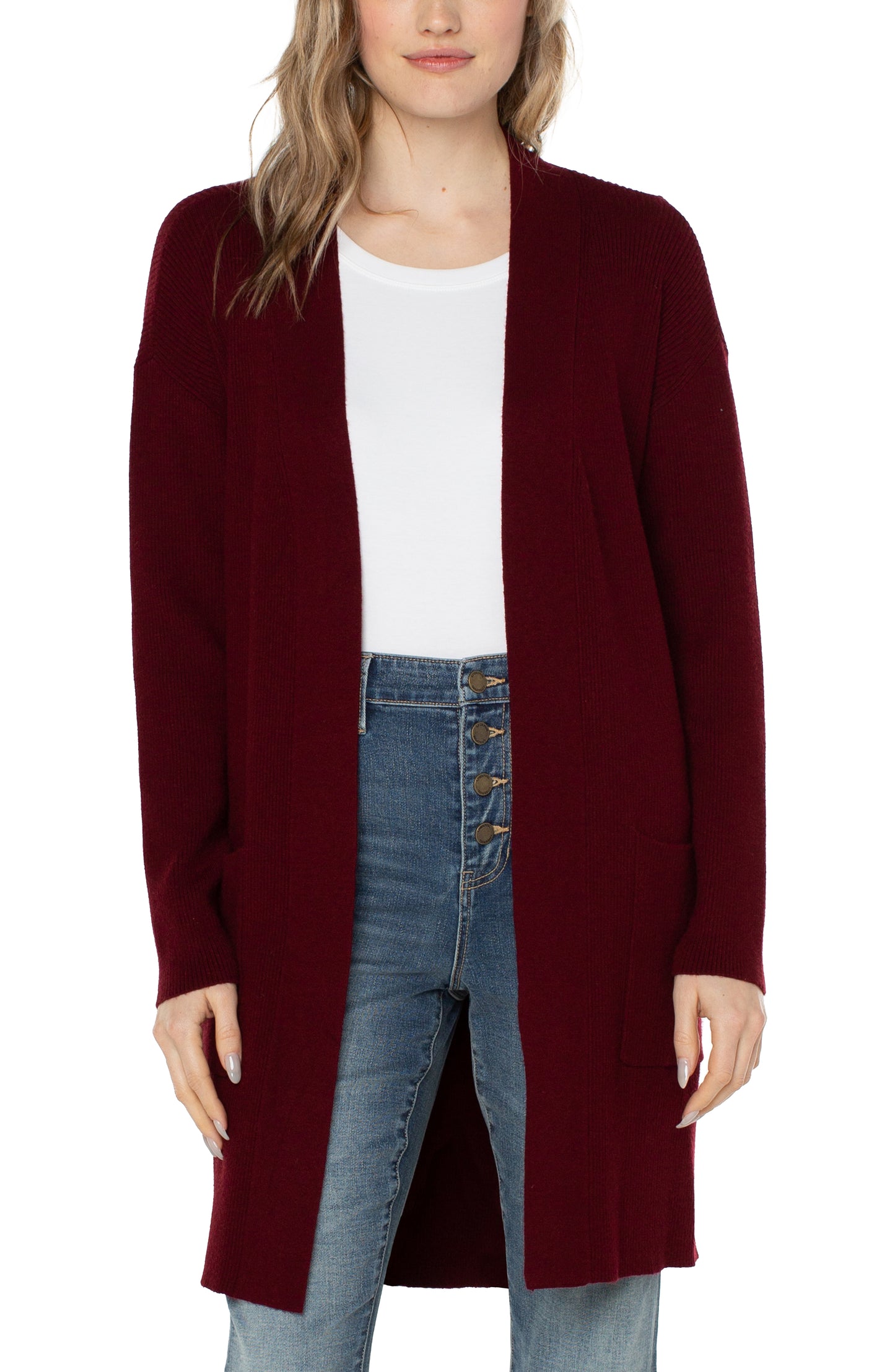 open front cardigan sweater