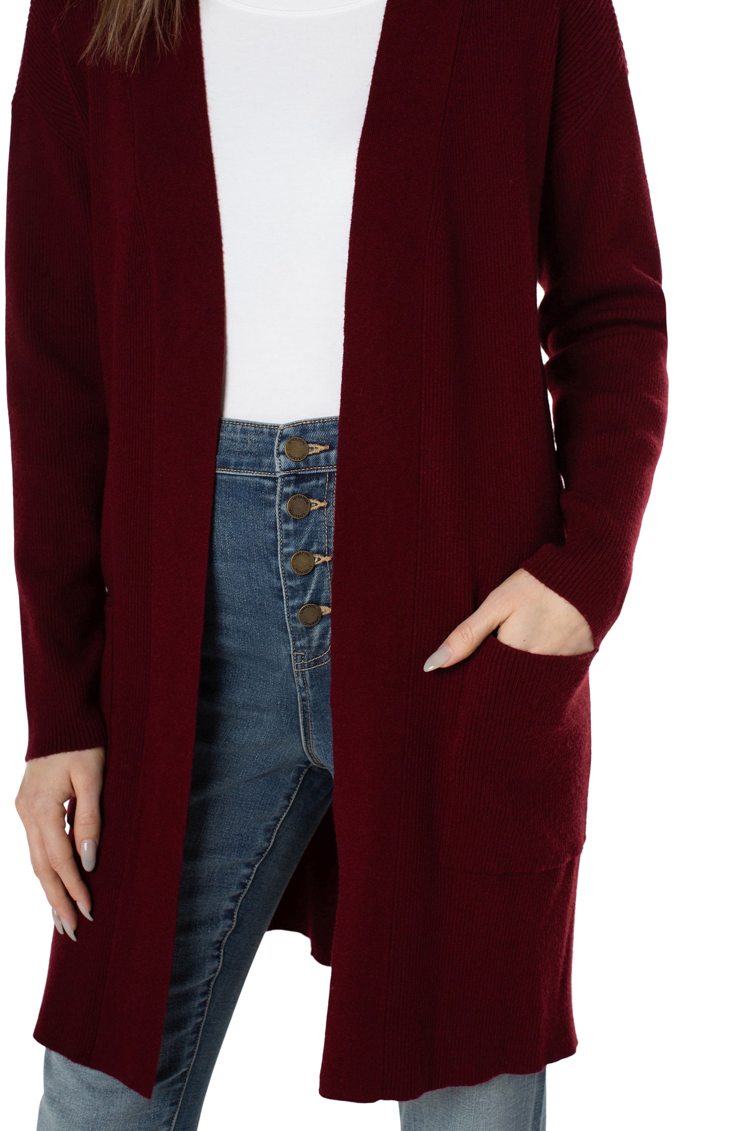 open front cardigan sweater