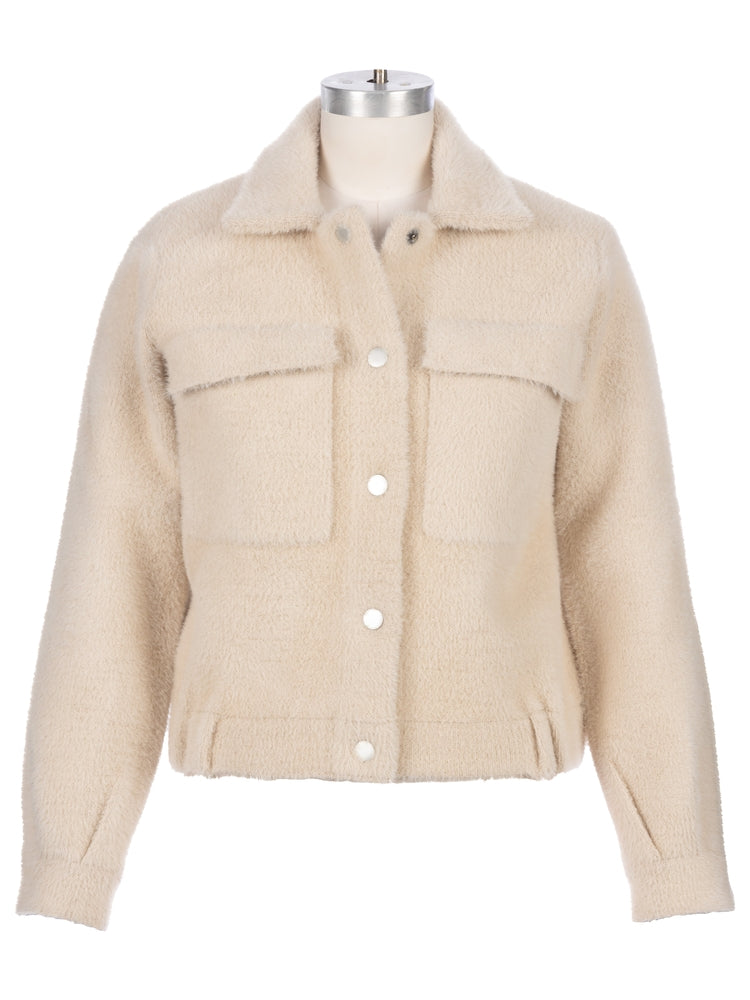 PERLA - BUTTON DOWN JACKET W/ FLAP
POCKETS