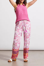 Load image into Gallery viewer, FLOWY BORDER PRINT PANT W/ DRAWCORD
