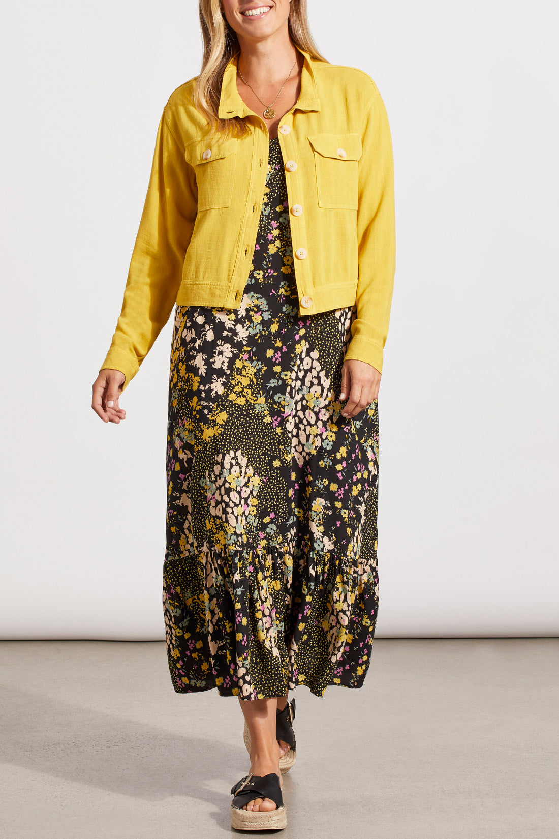 CROP JACKET W/POCKETS
