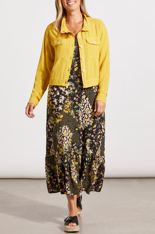 CROP JACKET W/POCKETS