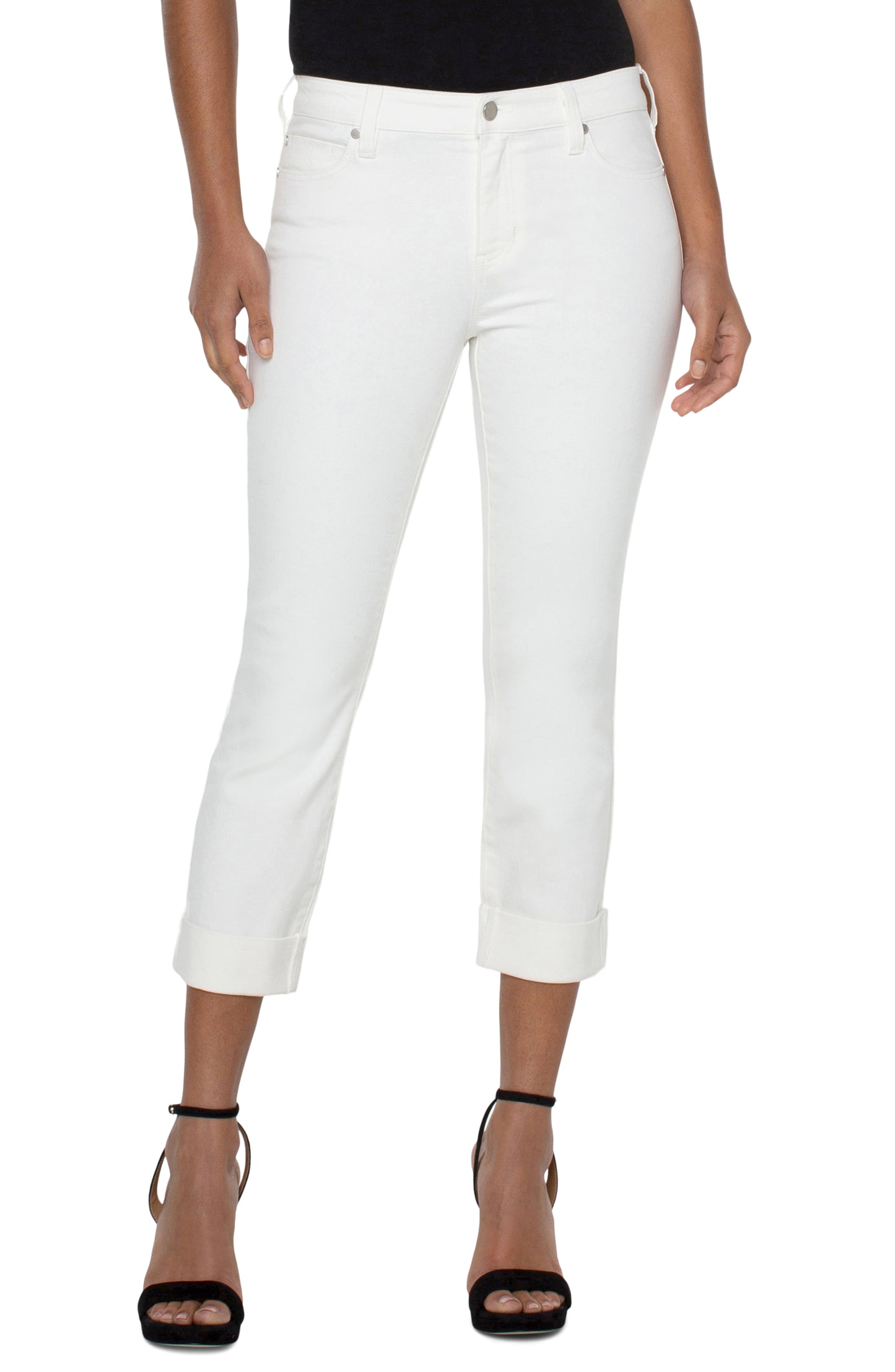 charlie crop wide rolled cuff 24in ins