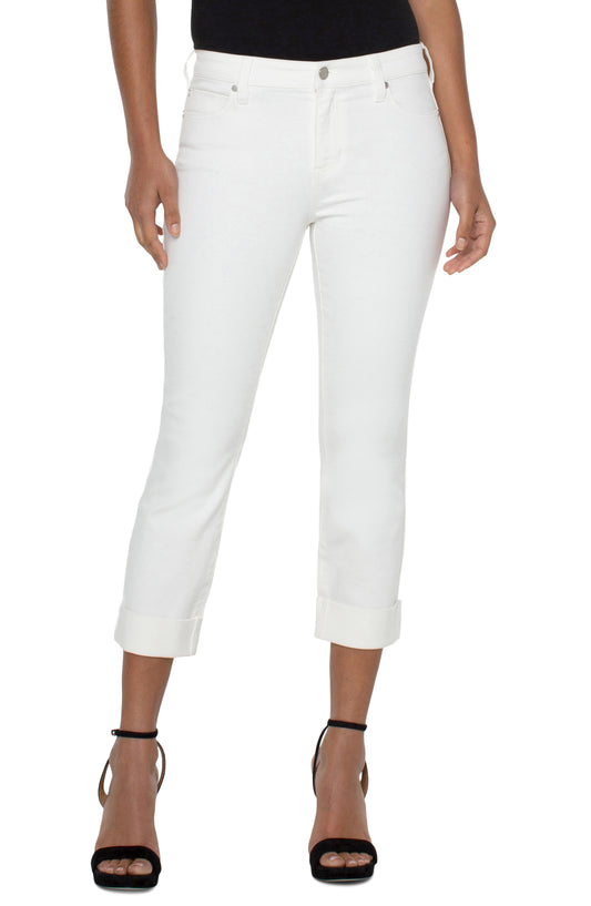 charlie crop wide rolled cuff 24in ins