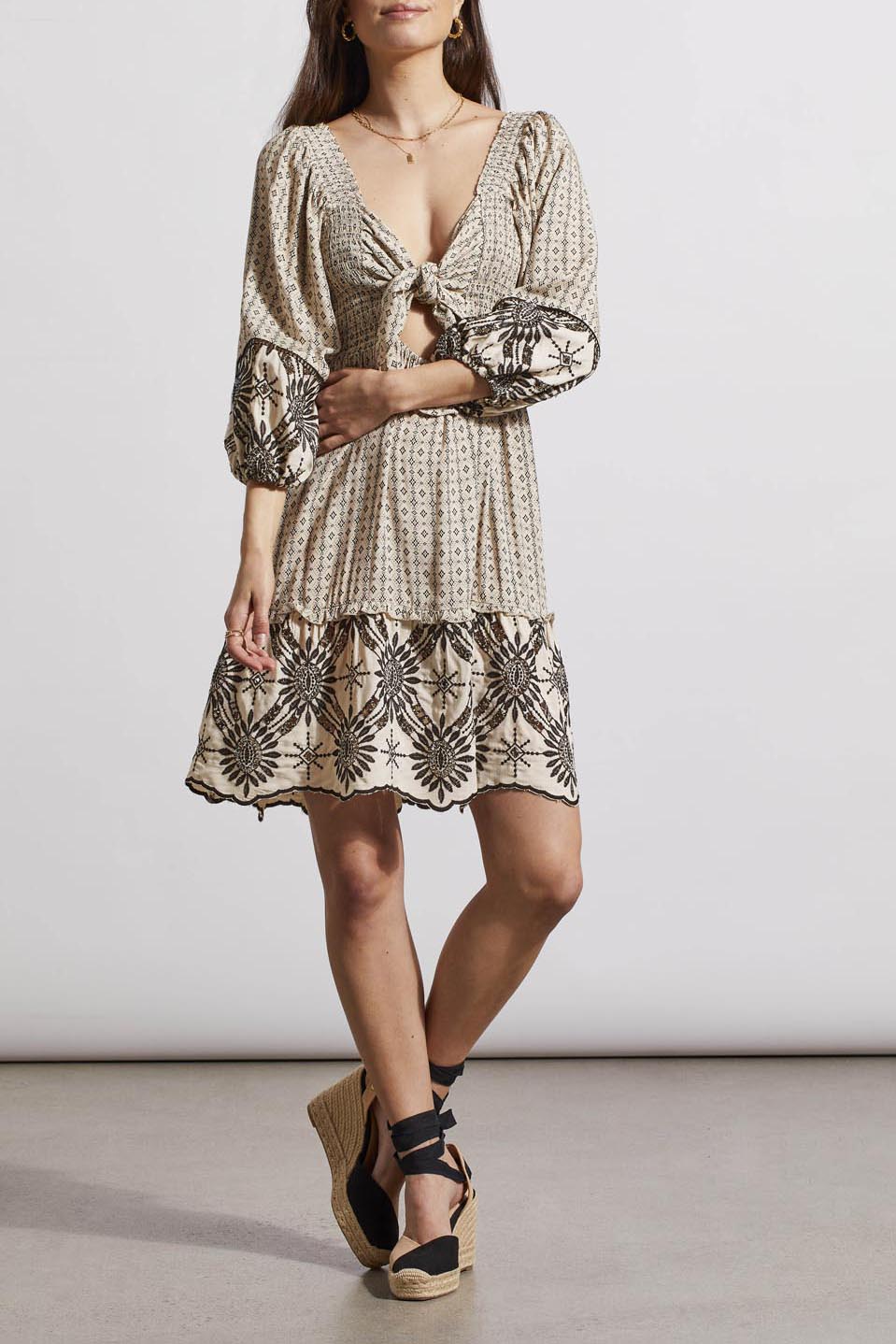 WEAR 2 WAYS EMBROIDERED DRESS