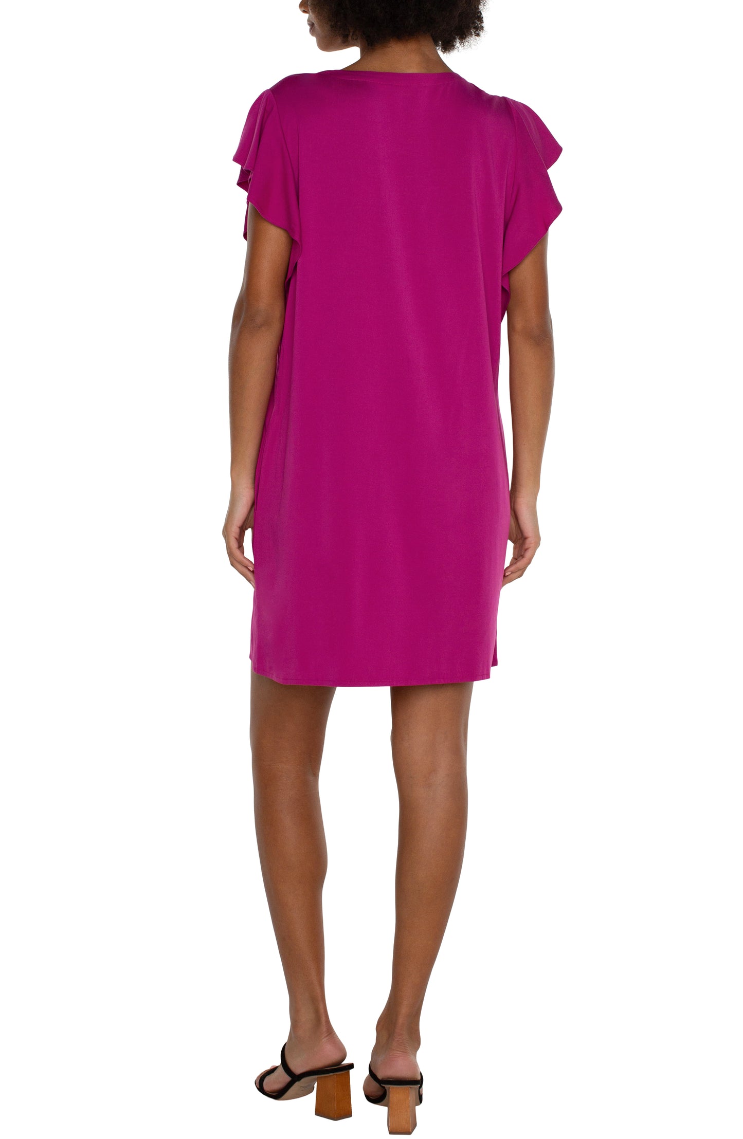 flutter sleeve dress