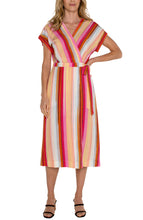 Load image into Gallery viewer, dolman wrap front midi dress
