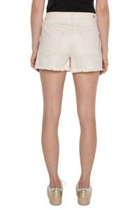 UTILITY HI-RISE A-LINE FRAY SHORT