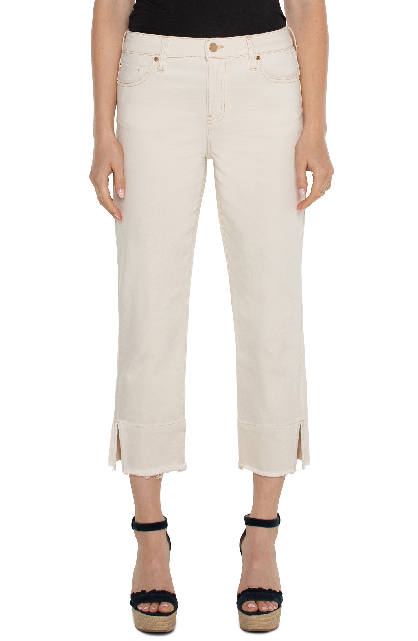 liv w/ double fray hem