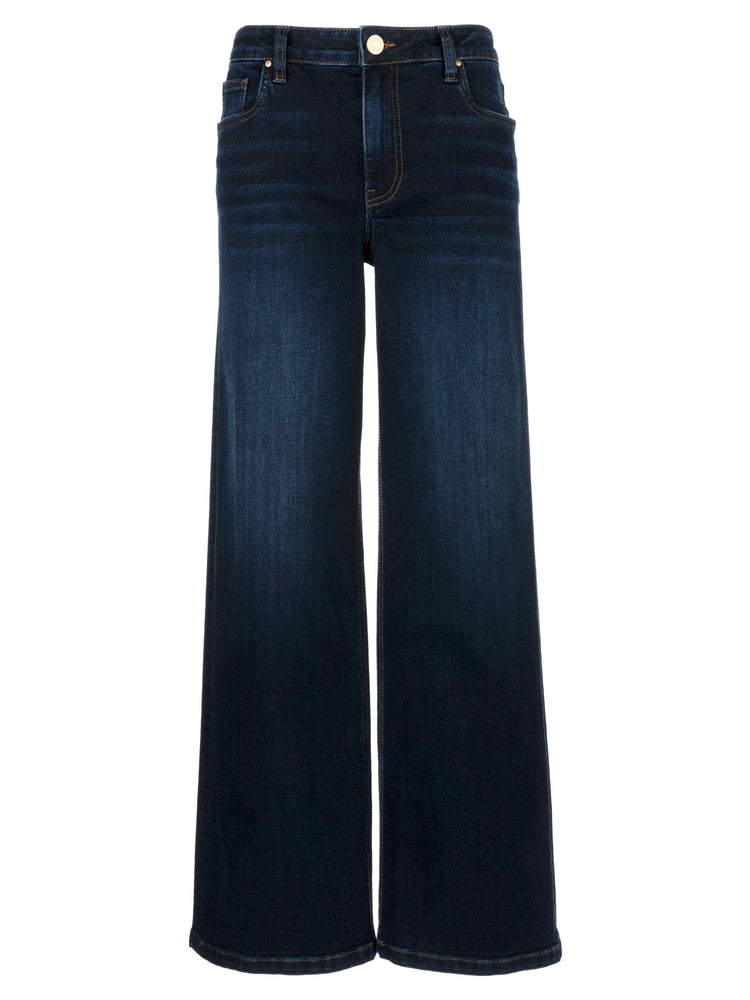 PETITE JEAN HIGH RISE WIDE LEG CLEAN HEM