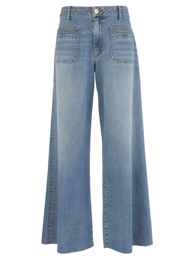 KUT MEG -HIGH RISE WIDE LEG PATCH POCKET