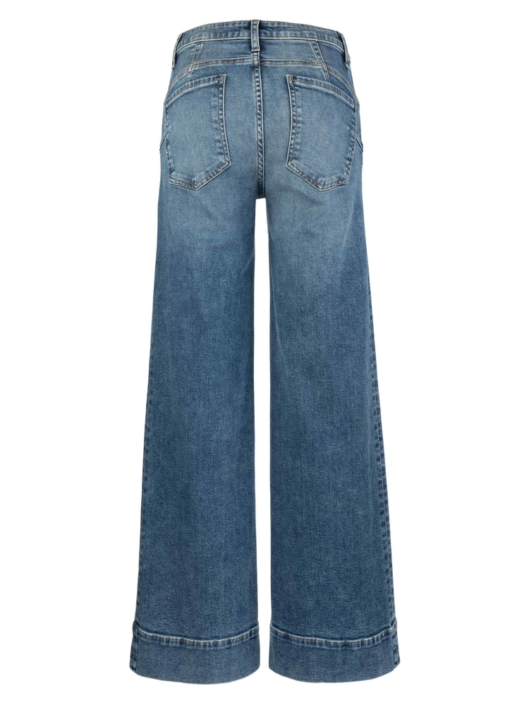 MAYA HIGH RISE FAB AB WIDE LEG BCK DARTS WIDE HEM