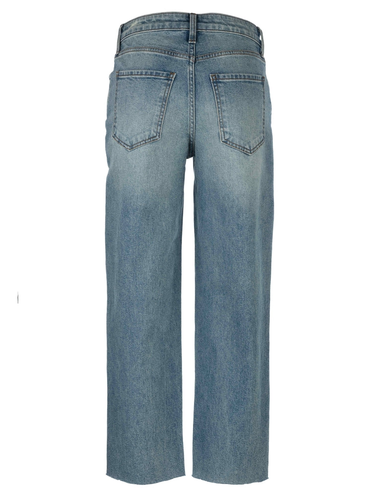 FAY HIGH RISE ANKLE STRAIGHT LEGZIPPER FLY