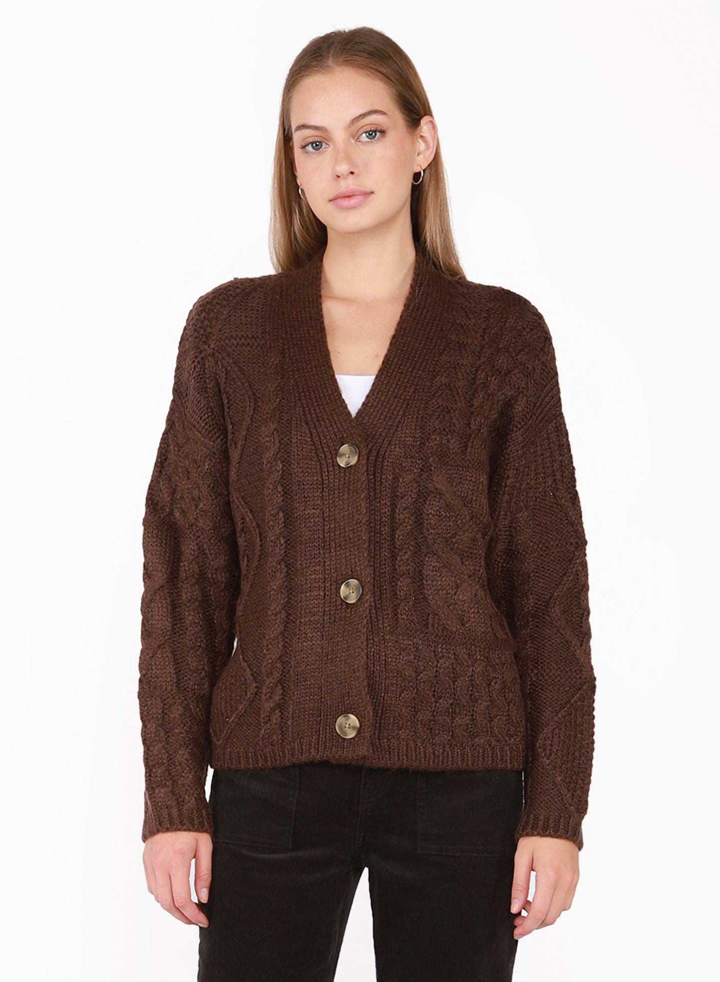 CABLE KNIT CARDIGAN