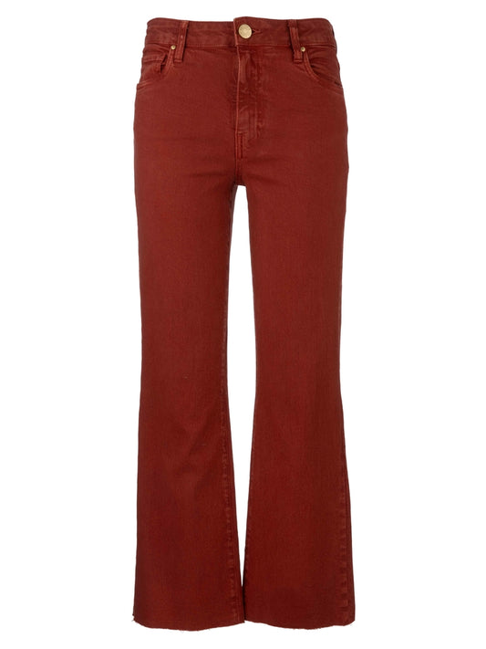 KELSEY HIGH RISE ANKLE FLARE WITH RAW HEM