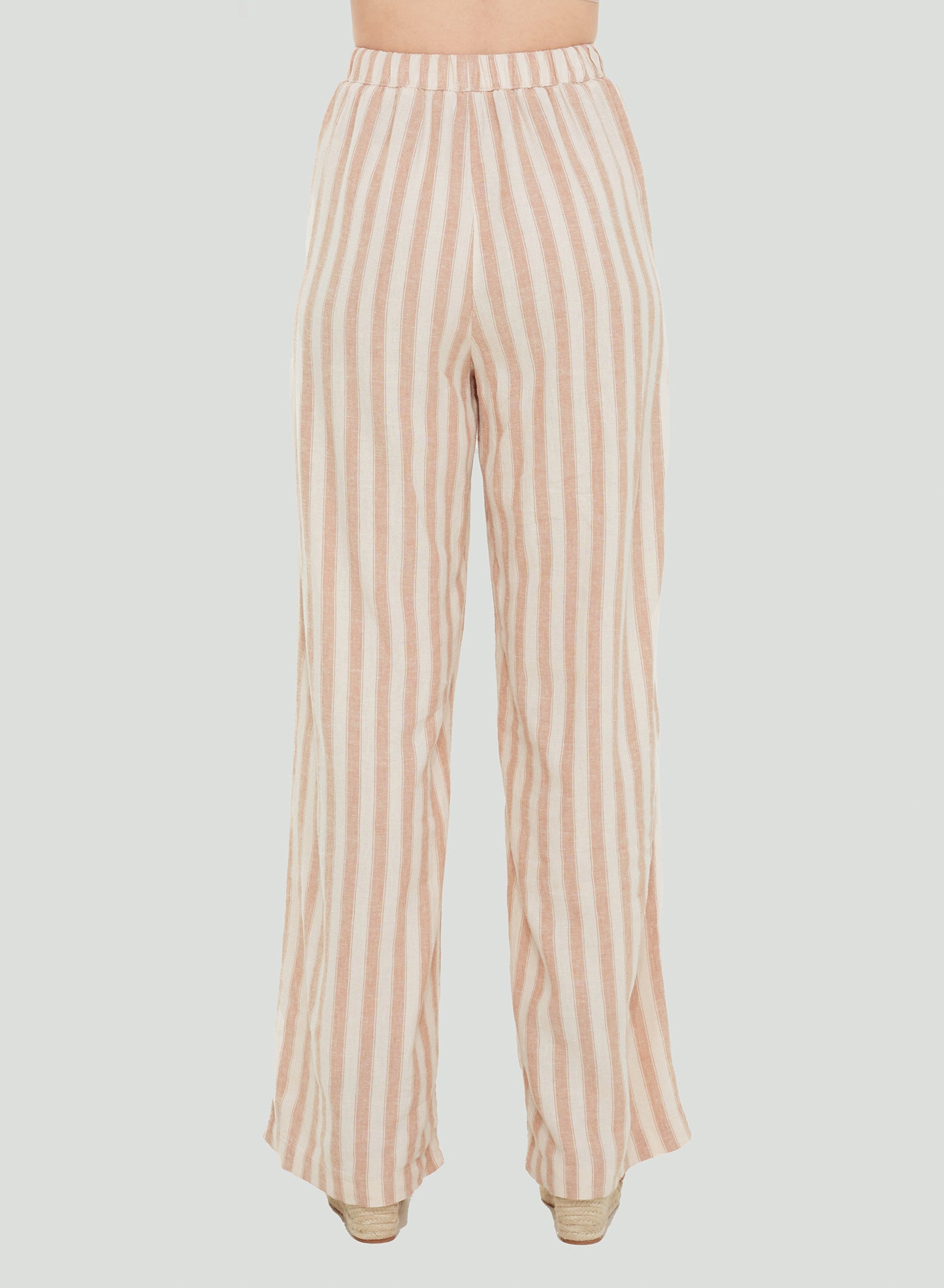ELASTIC WAIST WIDE LEG PANT