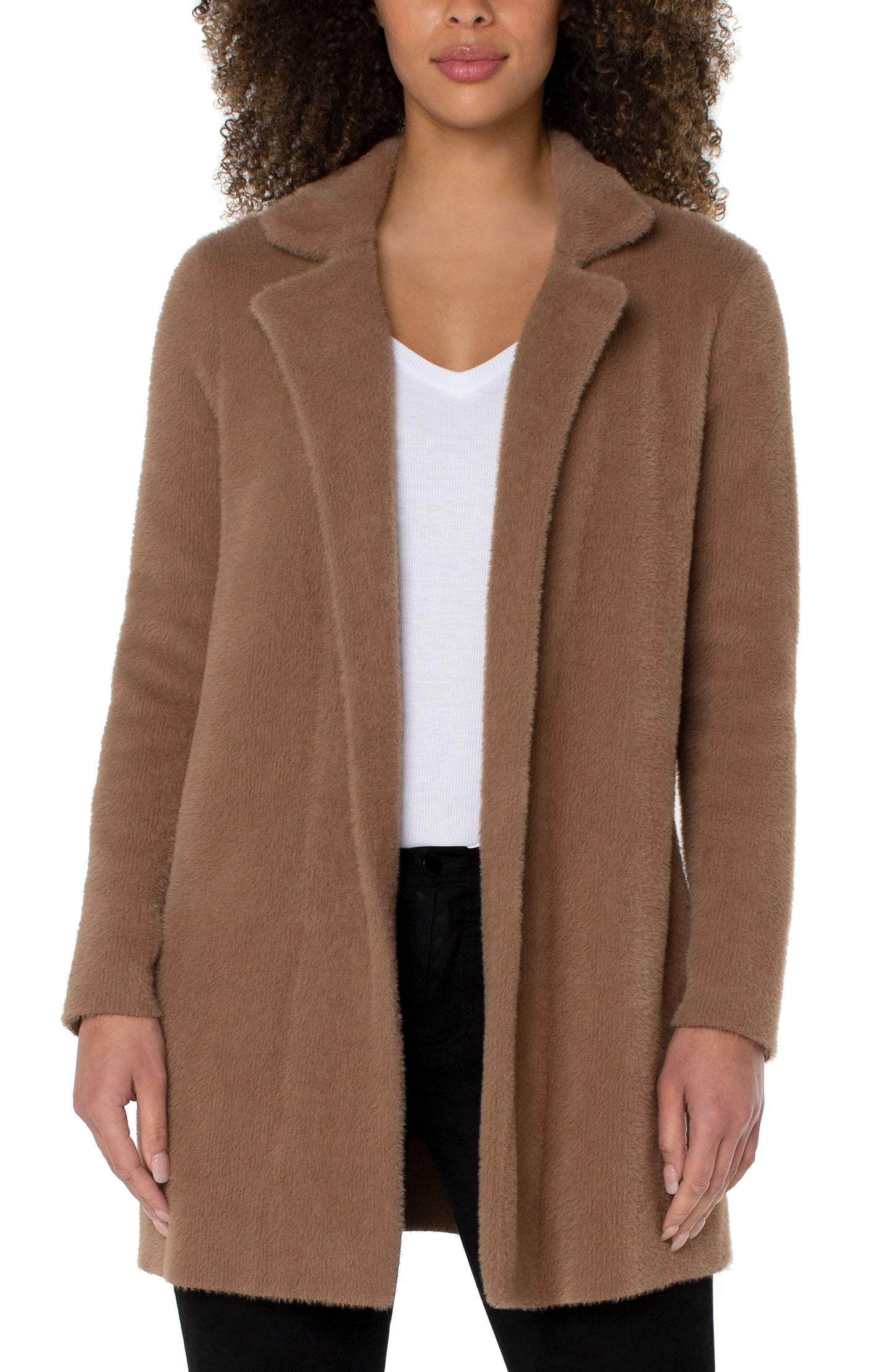 Open front coatigan sweater