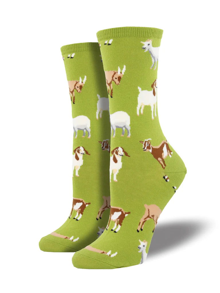 Silly Billy Goat Crew Sock
