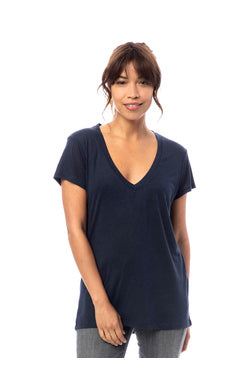 SLINKY JERSEY V-NECK T-SHIRT - Elements Berkeley