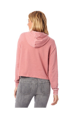 BURNOUT FRENCH TERRY CROPPED PULLOVER HOODIE - Elements Berkeley