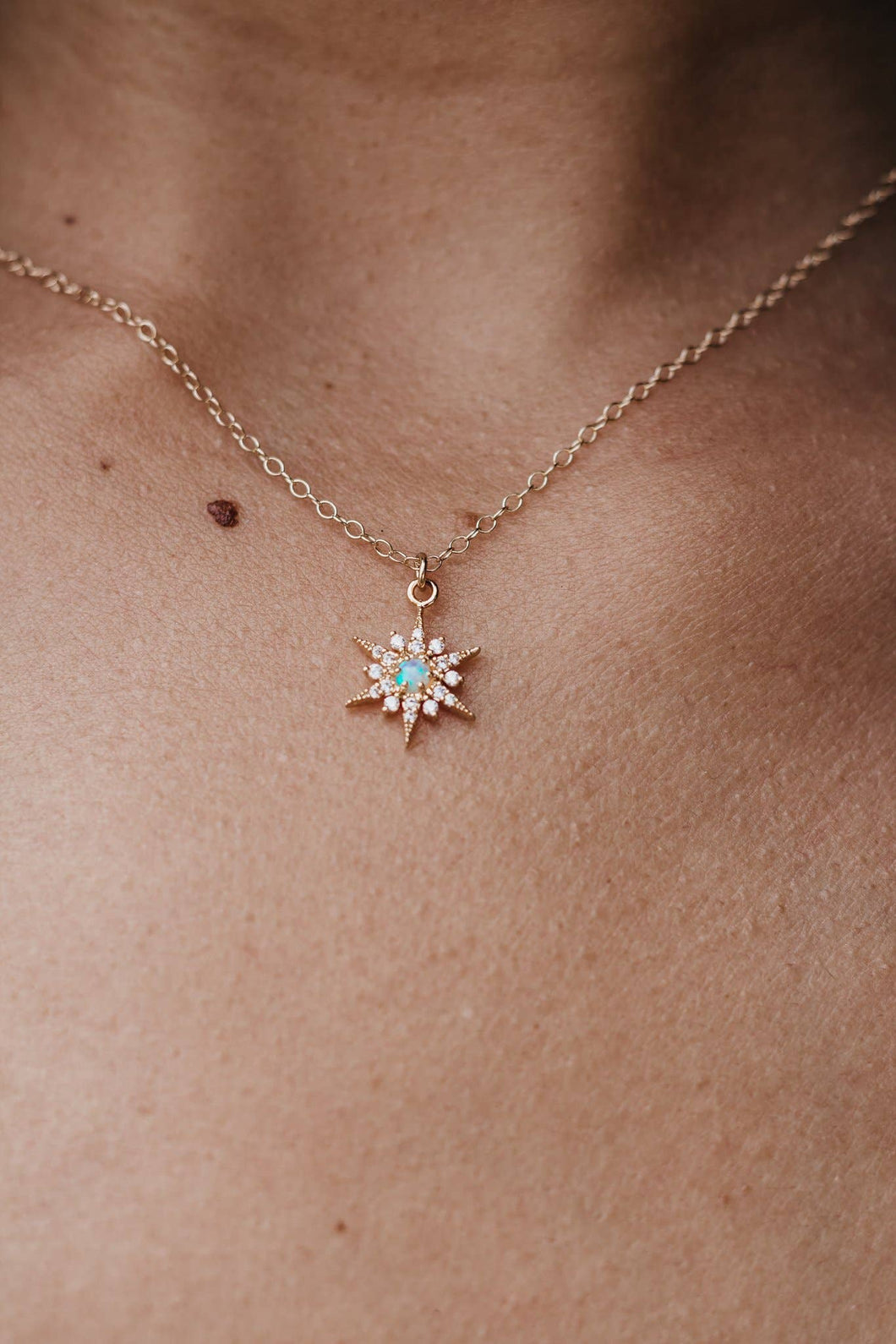 Nena Opal Star Necklace - Elements Berkeley