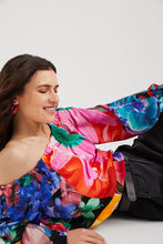 Load image into Gallery viewer, Desigual M. Christian Lacroix Off the Shoulder Button Down Blouse
