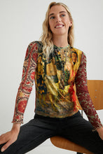 Load image into Gallery viewer, Desigual Polynesia Tulle Sleeve T-Shirt
