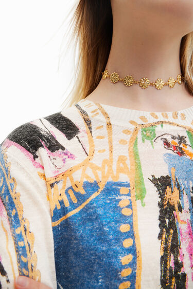 Desigual Printed Pullover Sweater